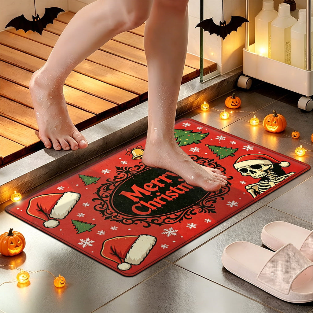 YIMEIS Halloween Pumpkin Lanterns 1Pc Flannel Mat and Kitchen Rugs,Soft Non-slip,Perfect for Home Bathroom
