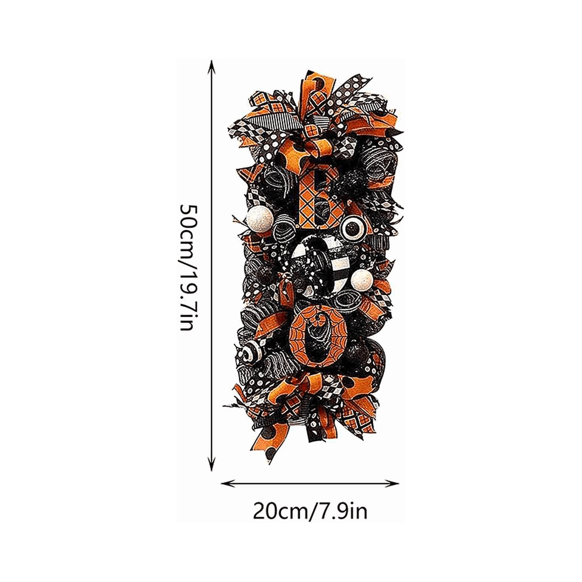 Halloween Wreath Fall Wreath, Halloween Wreath for Front Door, Halloween Spider, Mesh and Ribbons Wreath