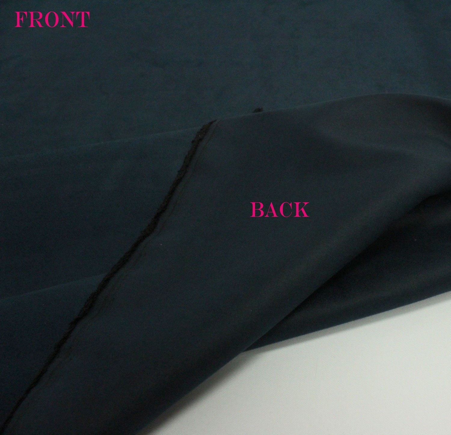 Mybecca Suede 58" Width - 100% Polyester Faux Craft Fabric By the Yard - Color: Black