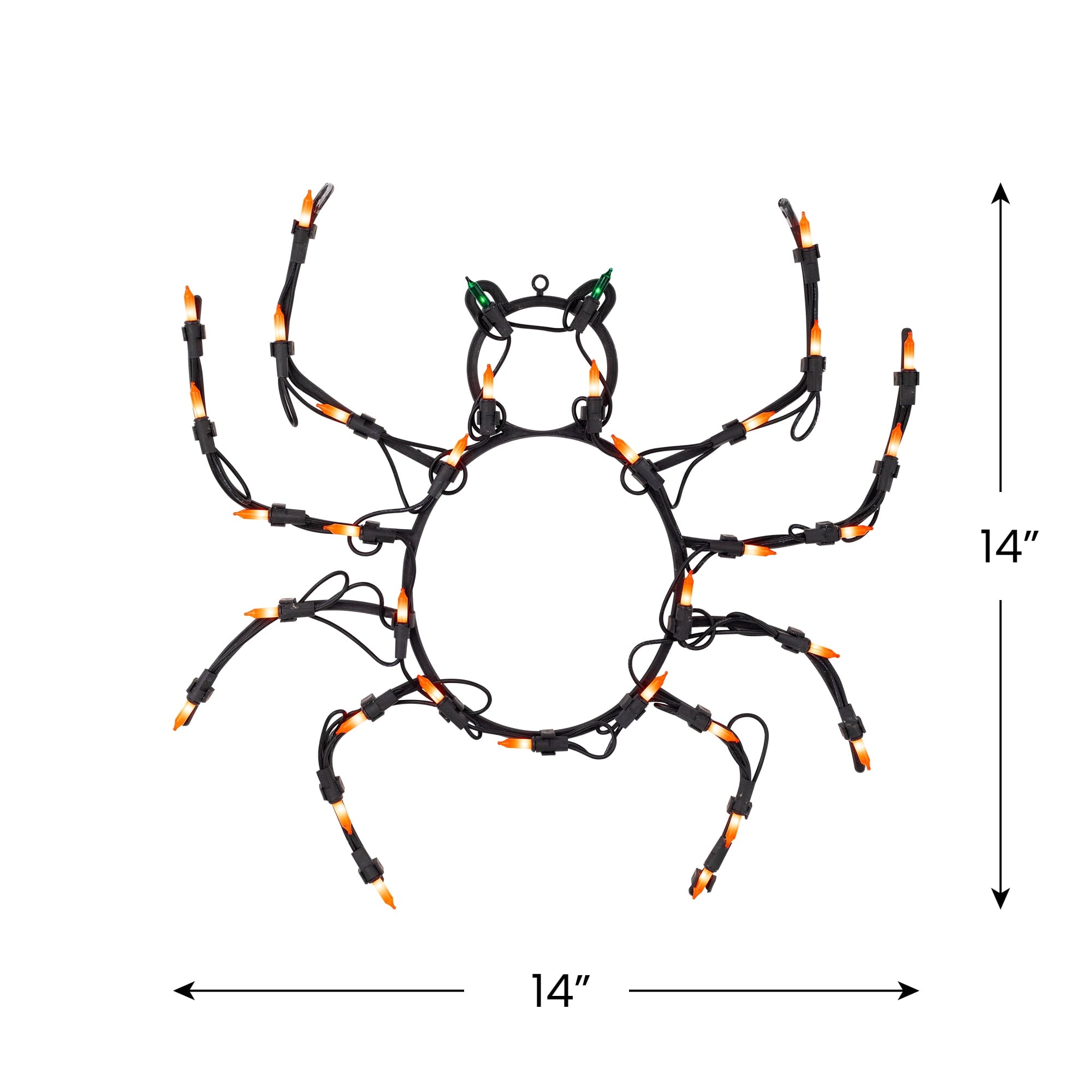 Northlight Lighted Spider Halloween Window Decoration - 14"