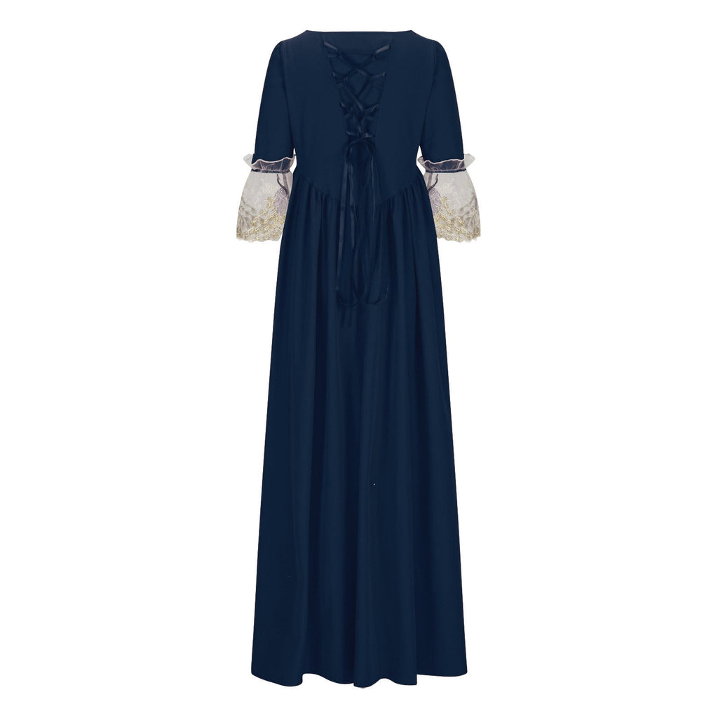 UPPADA Plus Size Victorian Dress for Women Lace Up Flare Sleeve Ball Gown with Corset Evening Party Maxi Gowns Vintage Cocktail Dress Wedding Dresses Early
