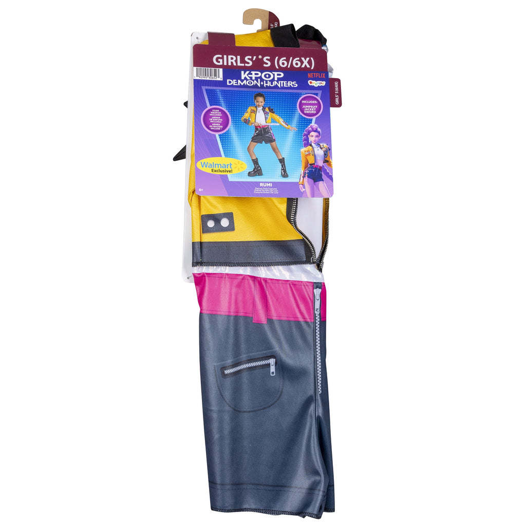 Netflix K-Pop Demon Hunters Rumi Halloween Costume for Children, Girls Size S (6/6X), by Disguise