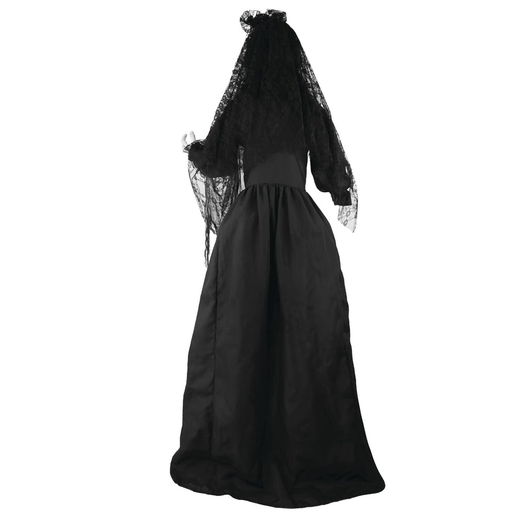 Haunted Hill Farm 6.5 Ft Life-Size Animatronic Bride Indoor/Outdoor Halloween Decoration, Multicolor, HHLADY-2FLSA
