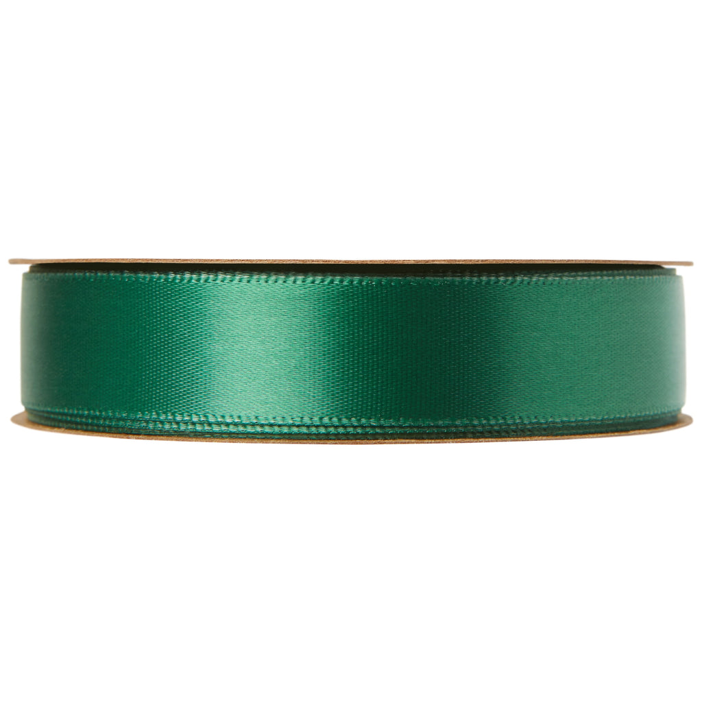 (3 pack) Offray Ribbon, Forest Green 5/8 inch Single Face Satin Polyester Ribbon, 18 feet