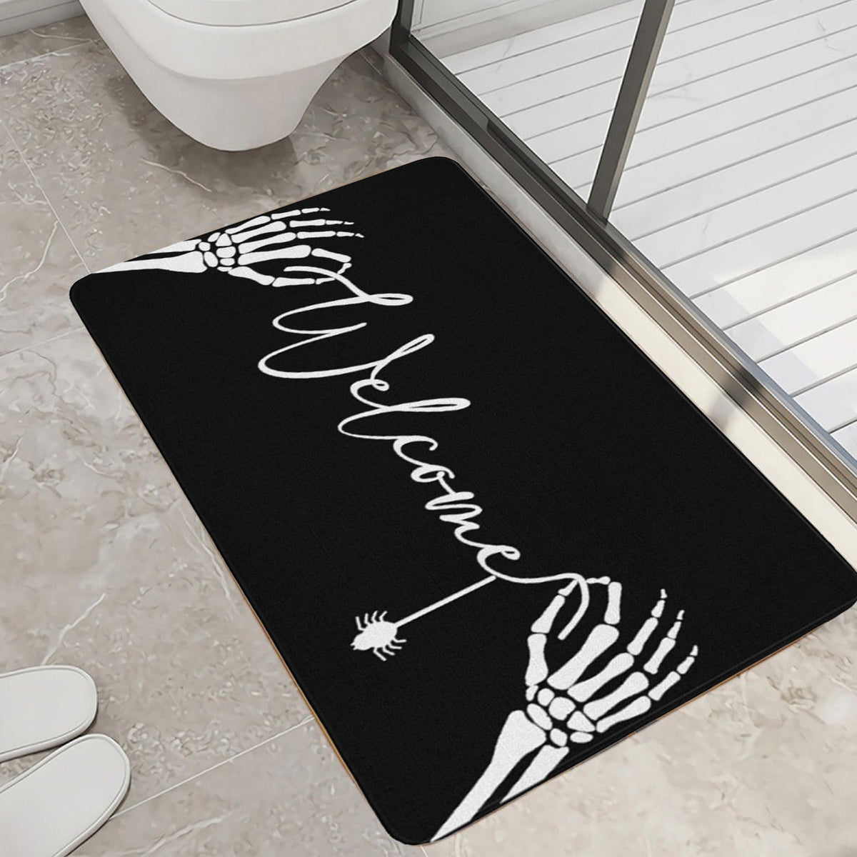 YIMWNYI Halloween-Themed Door Mat, Spooky Entryway Rug, Non-Slip Wiper, Decorative Pumpkin Mat, Perfect for Trick-or-Treaters, Versatile Indoor Outdoor Decor