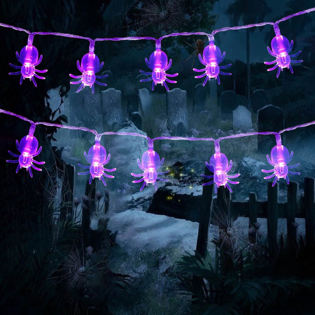 BZPIZ Halloween Decorations Halloween Pumpkin String Lights Pumpkin String Lights Plug in, 20 Orange Lights String Connectable Indoor/Outdoor for Outdoor, Indoor, Window, Patio, Party Dec
