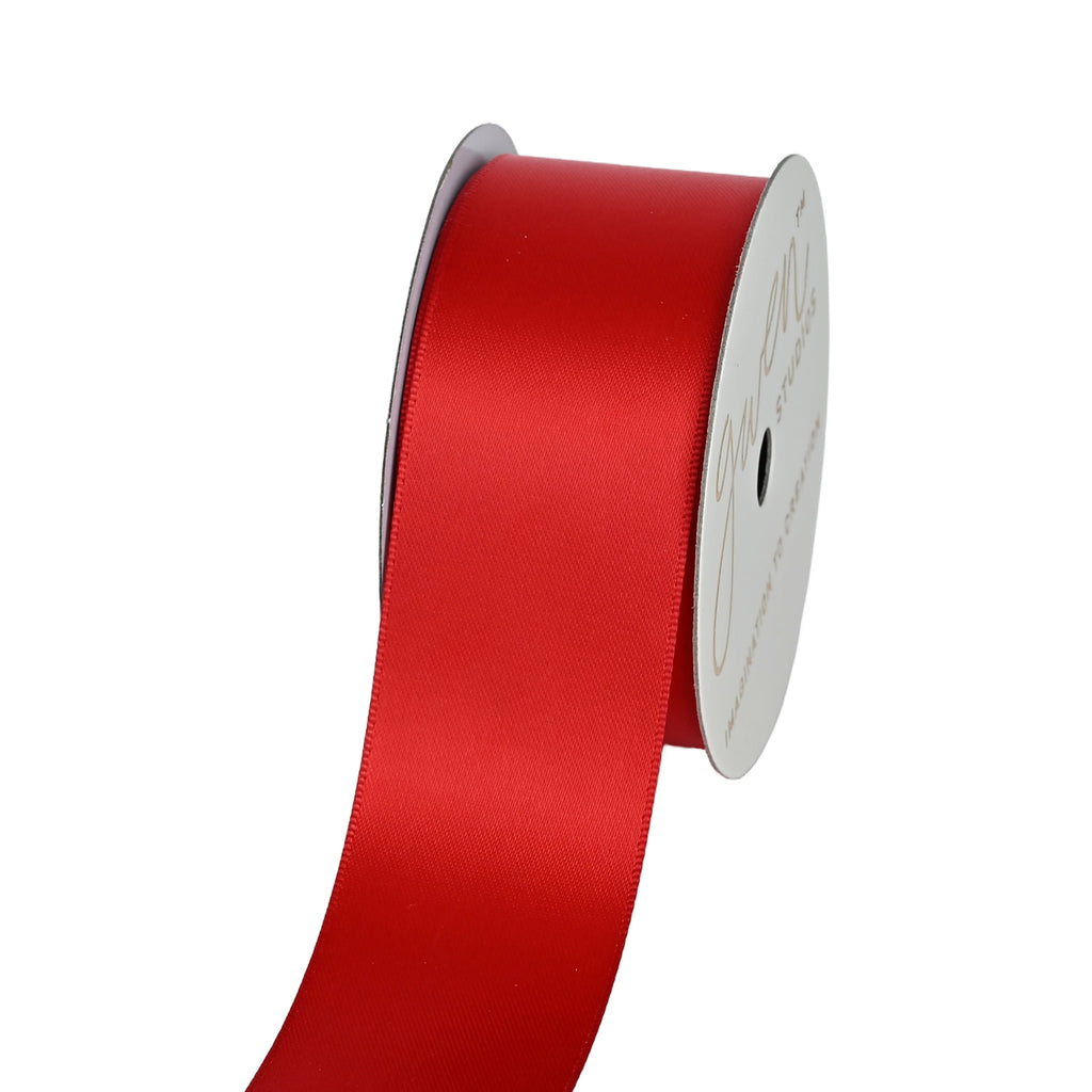 Gwen Studios 1.5" Red Satin Ribbon, 7 Yards