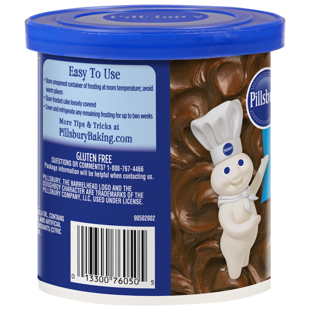 Pillsbury Creamy Supreme Chocolate Fudge Flavored Frosting, 16 oz Tub