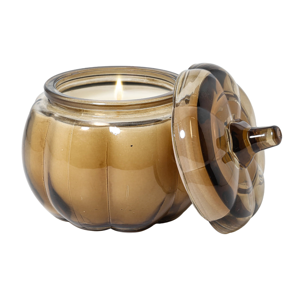 Better Homes & Gardens 5 oz Glass Pumpkin Jar Candle, Pumpkin Snickerdoodle Swirl