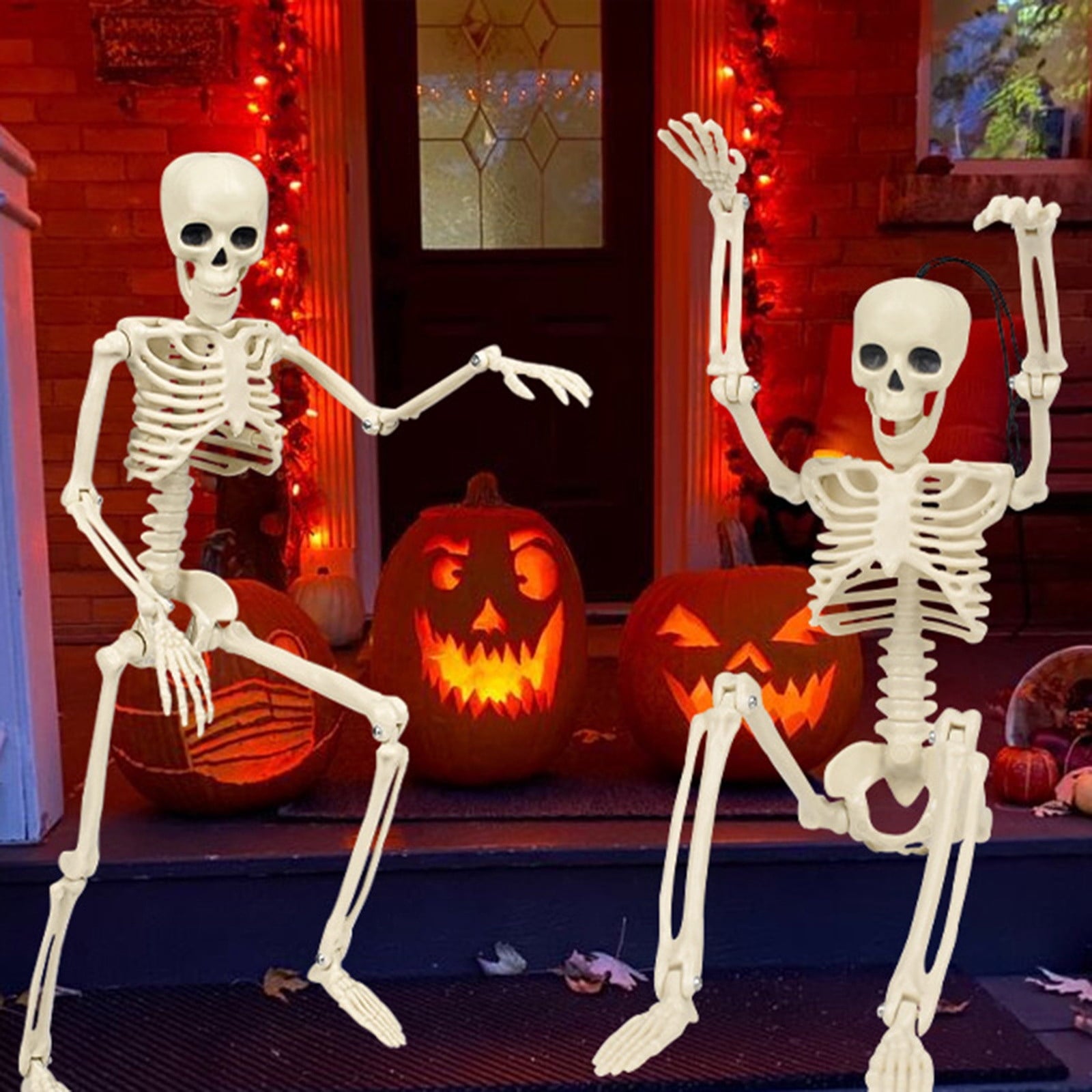 Halloween Skeleton Snake Prop Realistic Scary Serpent Decorative Ornament, Spooky Scene Setup Skeleton Decor Haunted House Party Prop, Home Shop Display Halloween Skeleton Holiday Ornament Gift