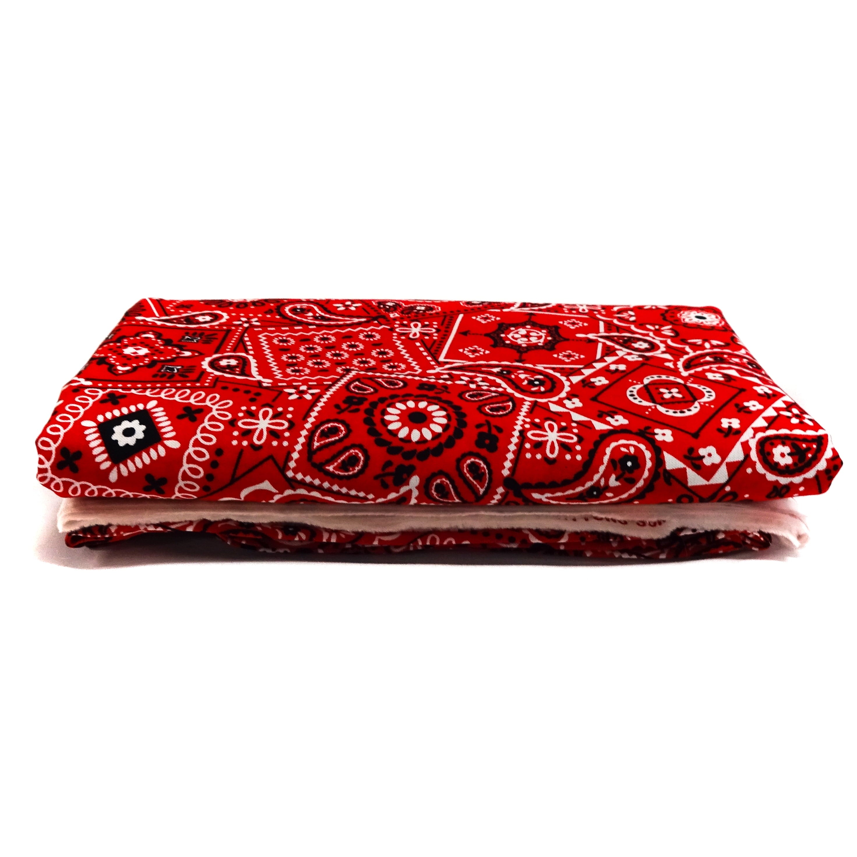 Waverly Inspirations Sewing & Craft Fabric, 3-Yard Precut 100% Cotton Printed Bandana, Red