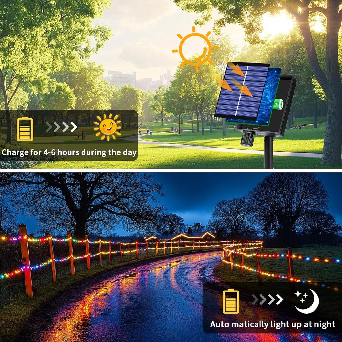 Solar Rope Lights Outdoor Waterproof 100LED Tube String Lights with USB Rechargeable Timer 8 Modes Dimmable Twinkle Fairy String Light for Trampoline Yard Pool Party Wedding Christmas