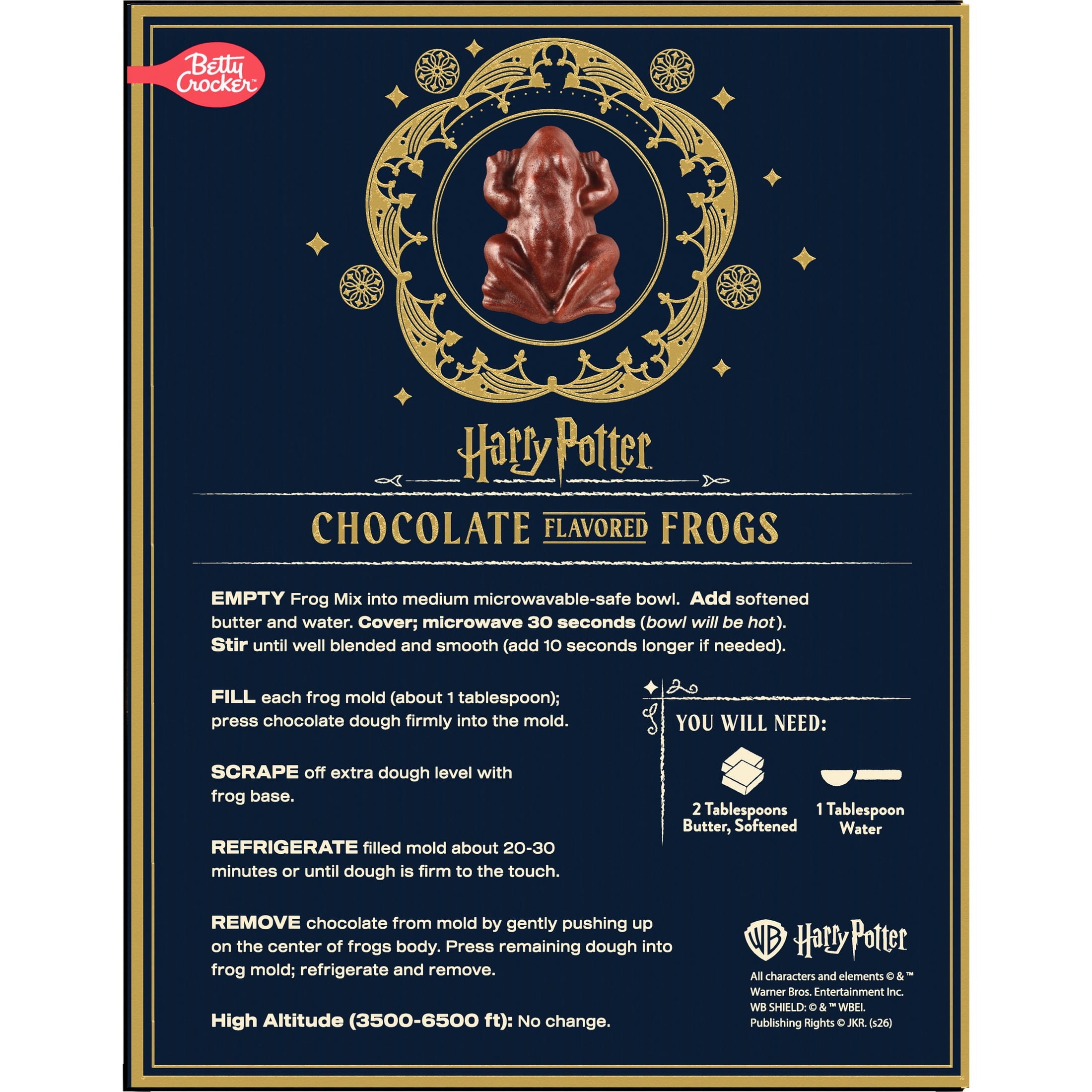 Betty Crocker Harry Potter Chocolate Flavored Frogs Truffle Kit, 14 Count, 6.9 oz
