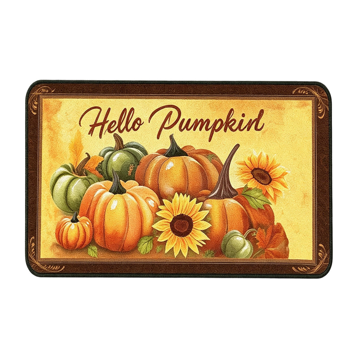 Autumn Door Mat for Entryway, 16x24 Inch, Fall-Themed Floor Doormat for Home Decor, Non-Slip Rug Mat for Living Room, Kitchen, Bedroom, Gifts for Fall Lovers (E)