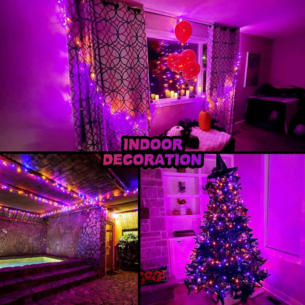 JMEXSUSS 33ft 100 LED White Christmas Lights, 8 Modes Connectable Clear Wire Twinkle Fairy String Lights Indoor, Plug-in Christmas String Lights Outdoor Waterproof for Christmas Wedding Party Tree