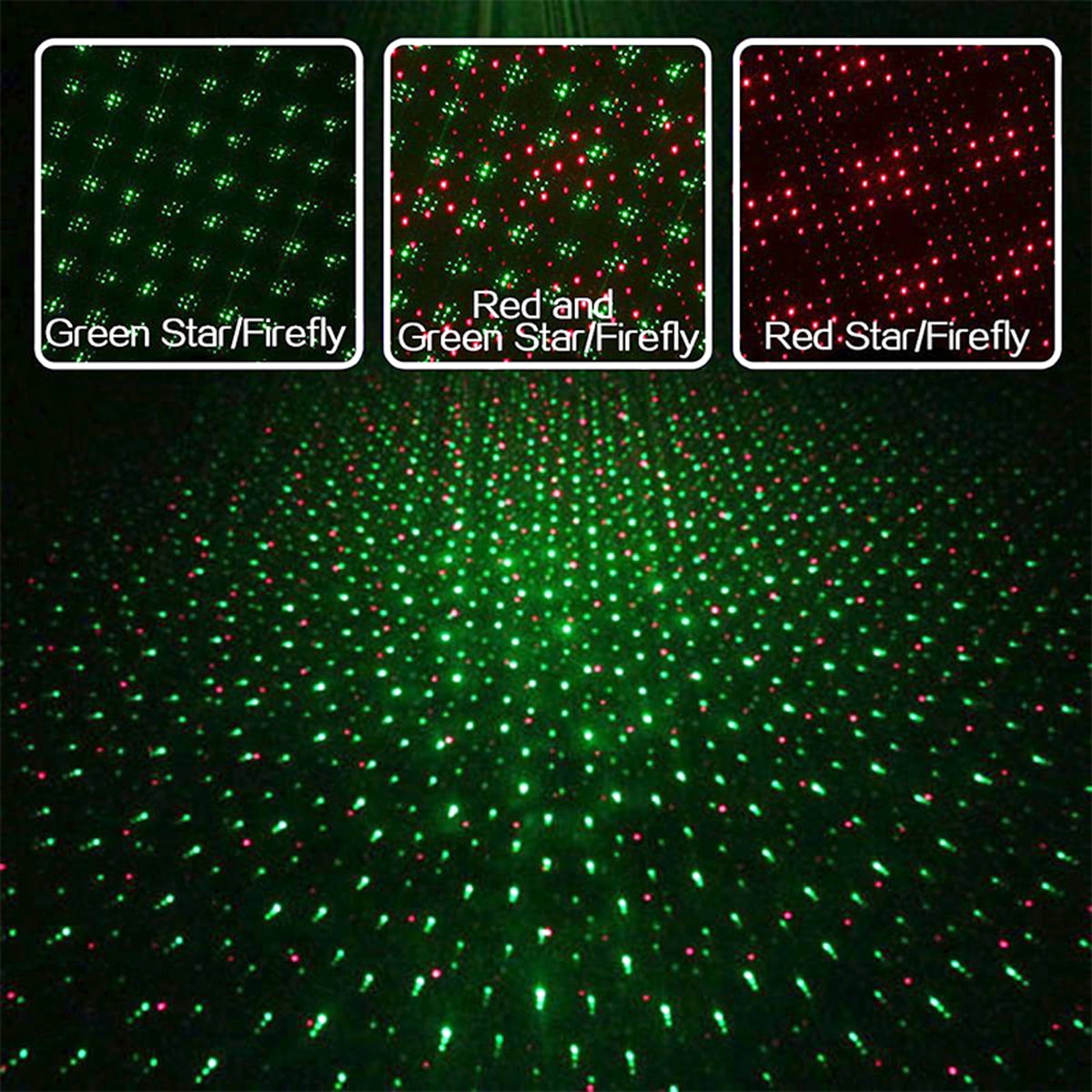 Christmas Projector Lights Outdoor, Waterproof Christmas Laser Lights Landscape Spotlight Decorative Stage Lights with Red and Green Lights for Party Garden Patio Wall Ceiling Floor