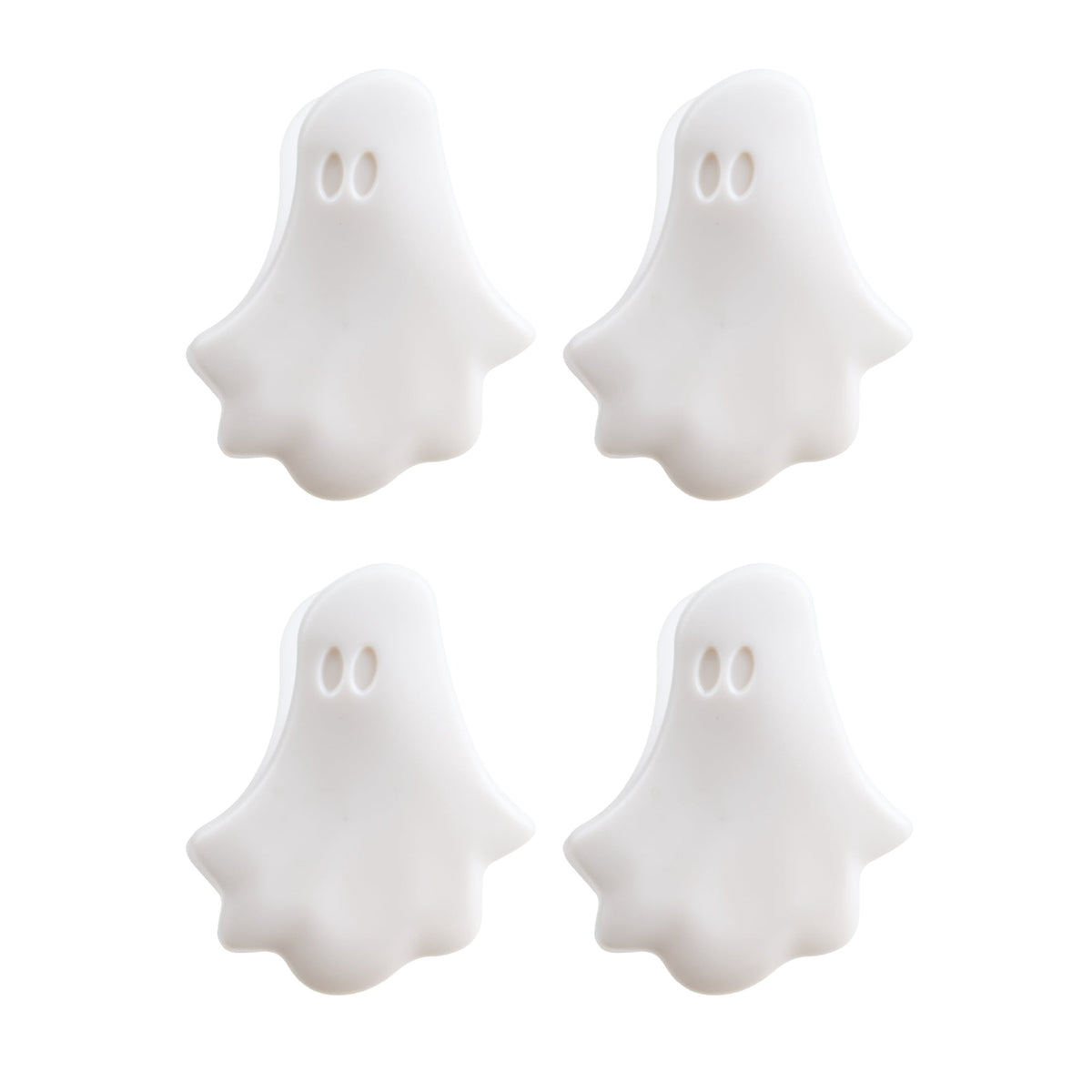 Way To Celebrate 4-Piece Bag Clips, Ghost, White