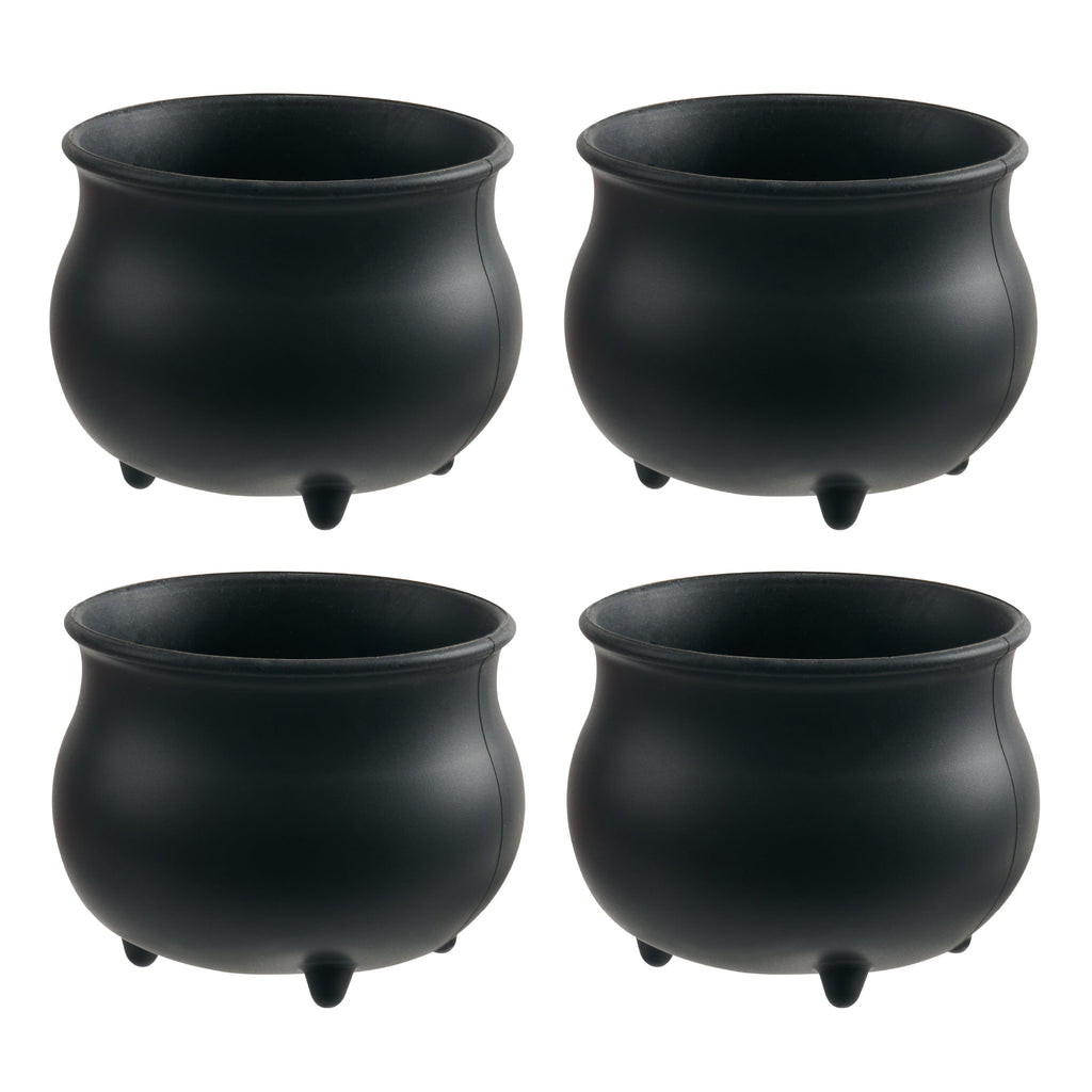 Way To Celebrate 4-Piece Silicone Cauldron Baking Cup Set, Black