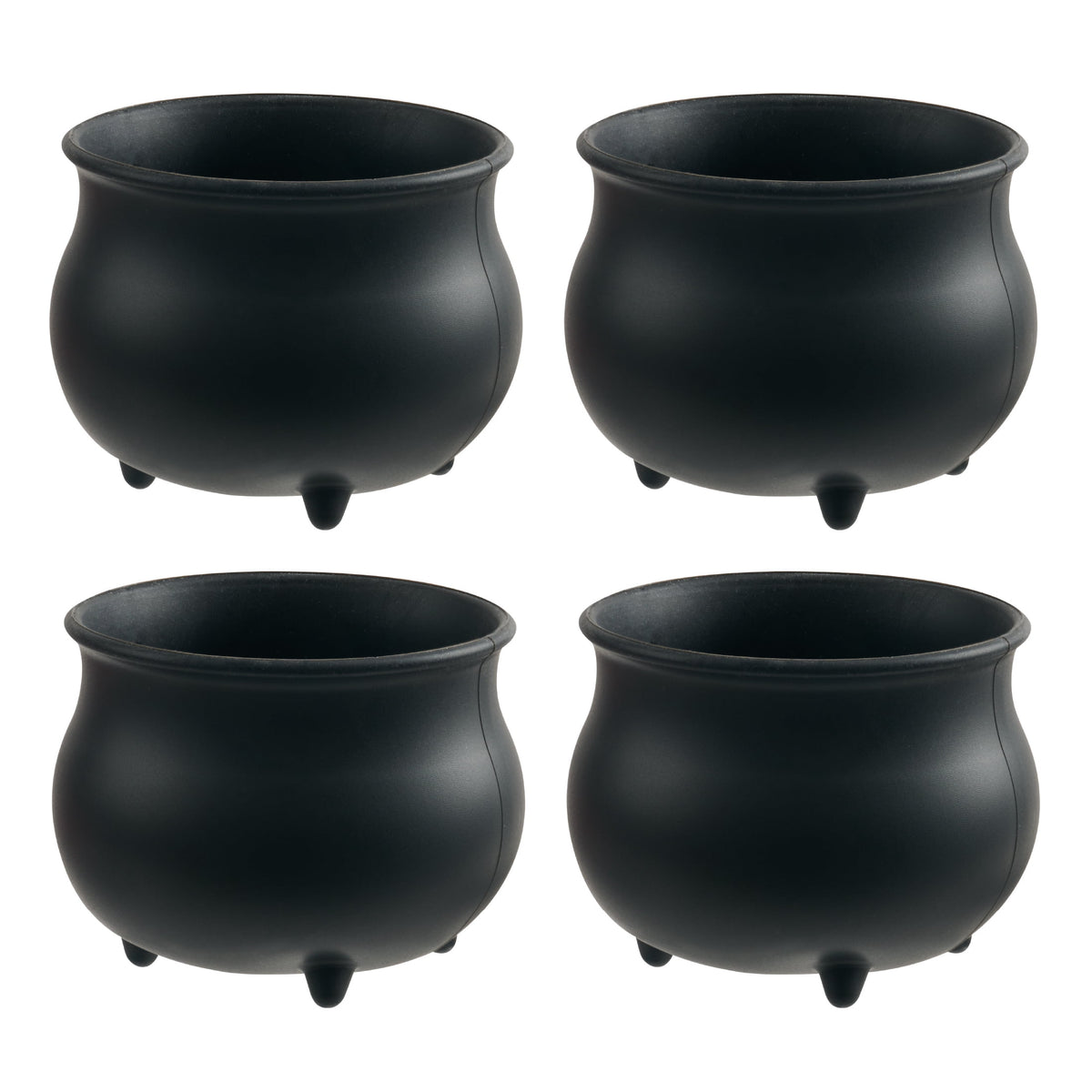 Way To Celebrate 4-Piece Silicone Cauldron Baking Cup Set, Black