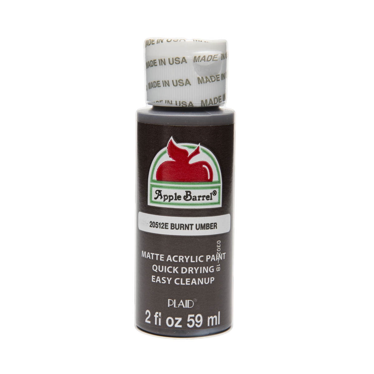 Apple Barrel Acrylic Craft Paint, Matte Finish, White, 2 fl oz
