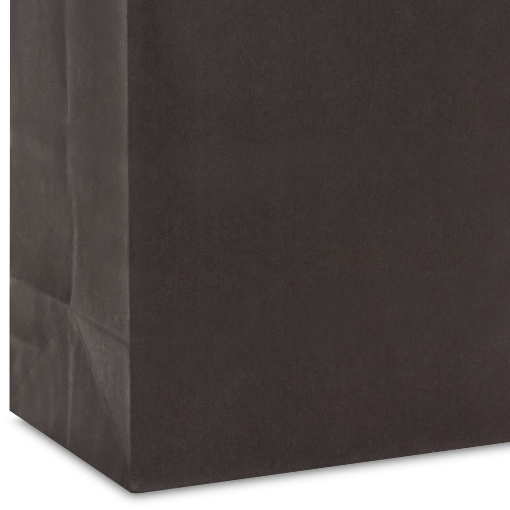 Hallmark Small Halloween Gift Bags (Solid Black) Set of 4, 4 Count