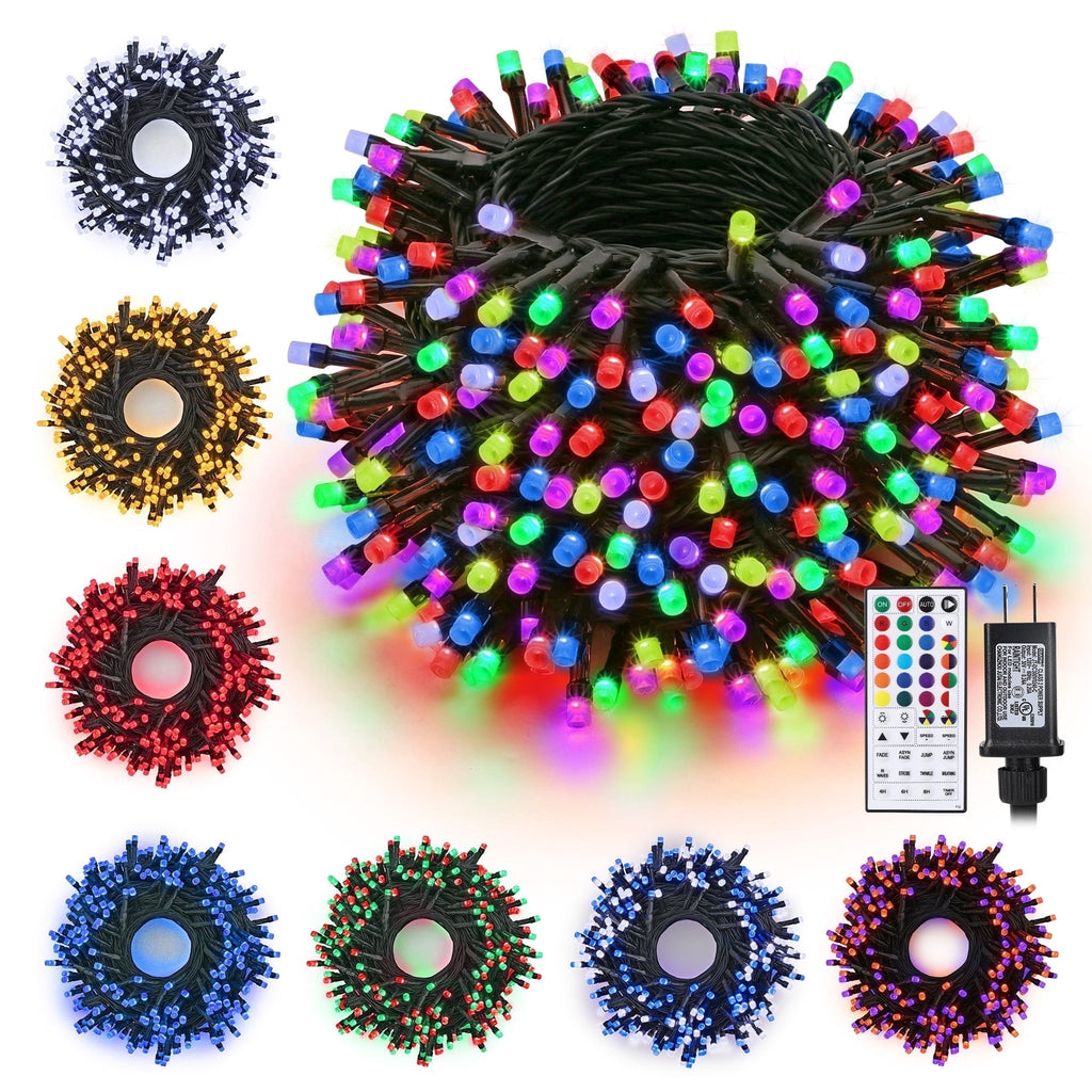 Toodour Orange & Purple Halloween Lights, 82ft 200 LED Plug in Halloween String Lights with 8 Modes, Memory & Timer Function, Connectable Halloween Outdoor Lights for Home, Garden, Halloween Decor