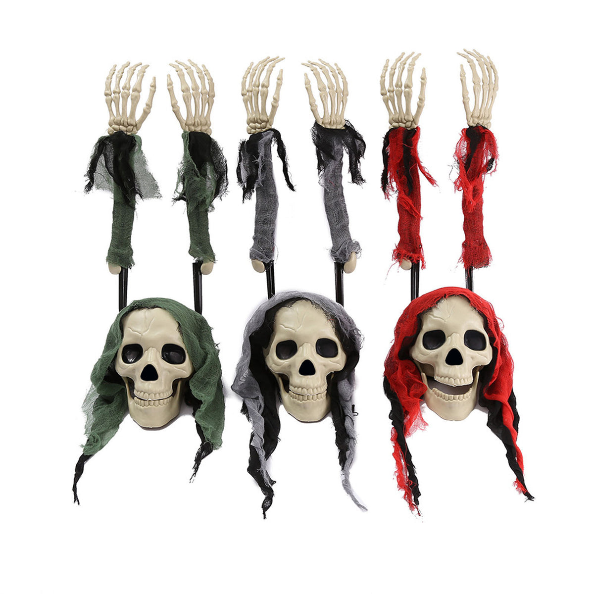Loyerfyivos Halloween Decorations Crawling Zombie with Glowing Red Eyes and Creepy Sound (Activation Function), 51 Inches Scary Animated Zombie Props for Halloween Yard Garden Decor (Green)
