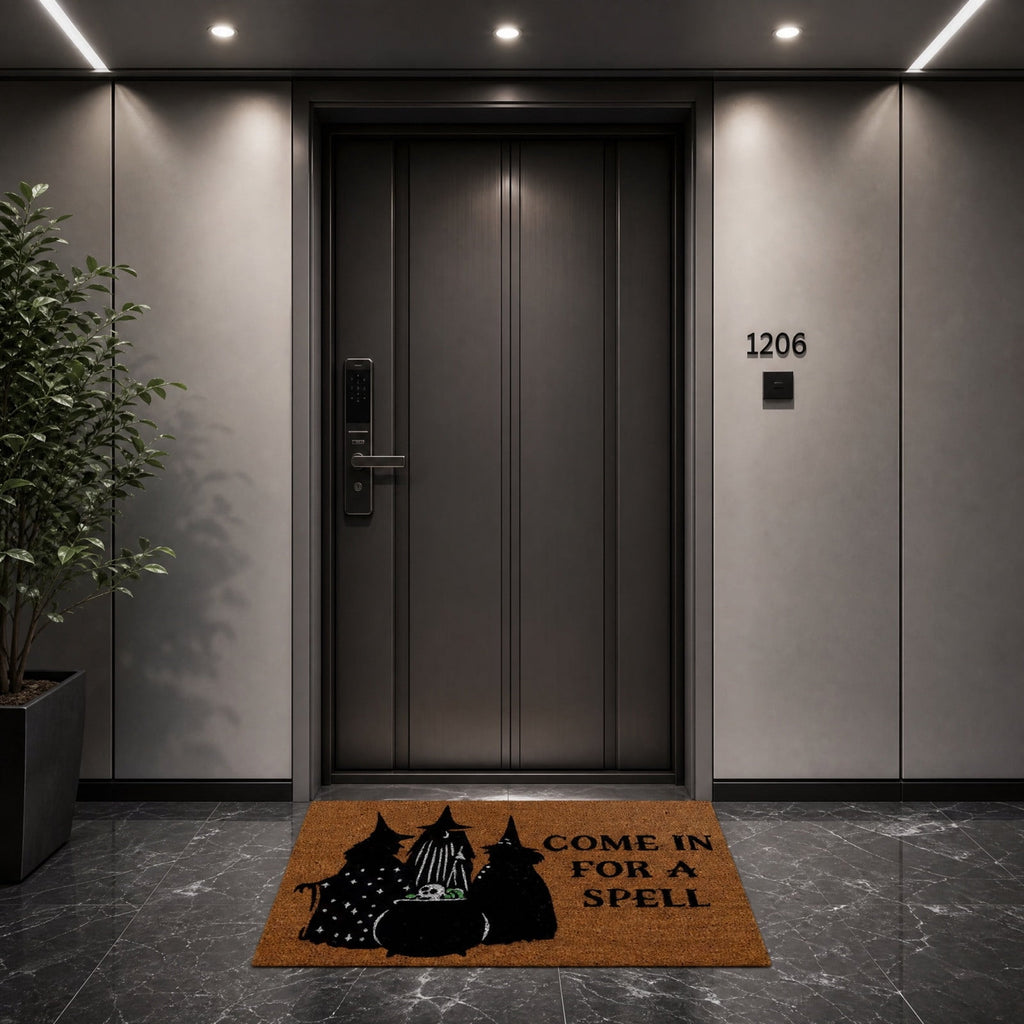 BZPIZ Halloween Cute Pumpkin Door Mat for Front Door, Doormat Outside Entrance, Halloween Decor for Porch and Entryway, Indoor & Outdoor Use Orange