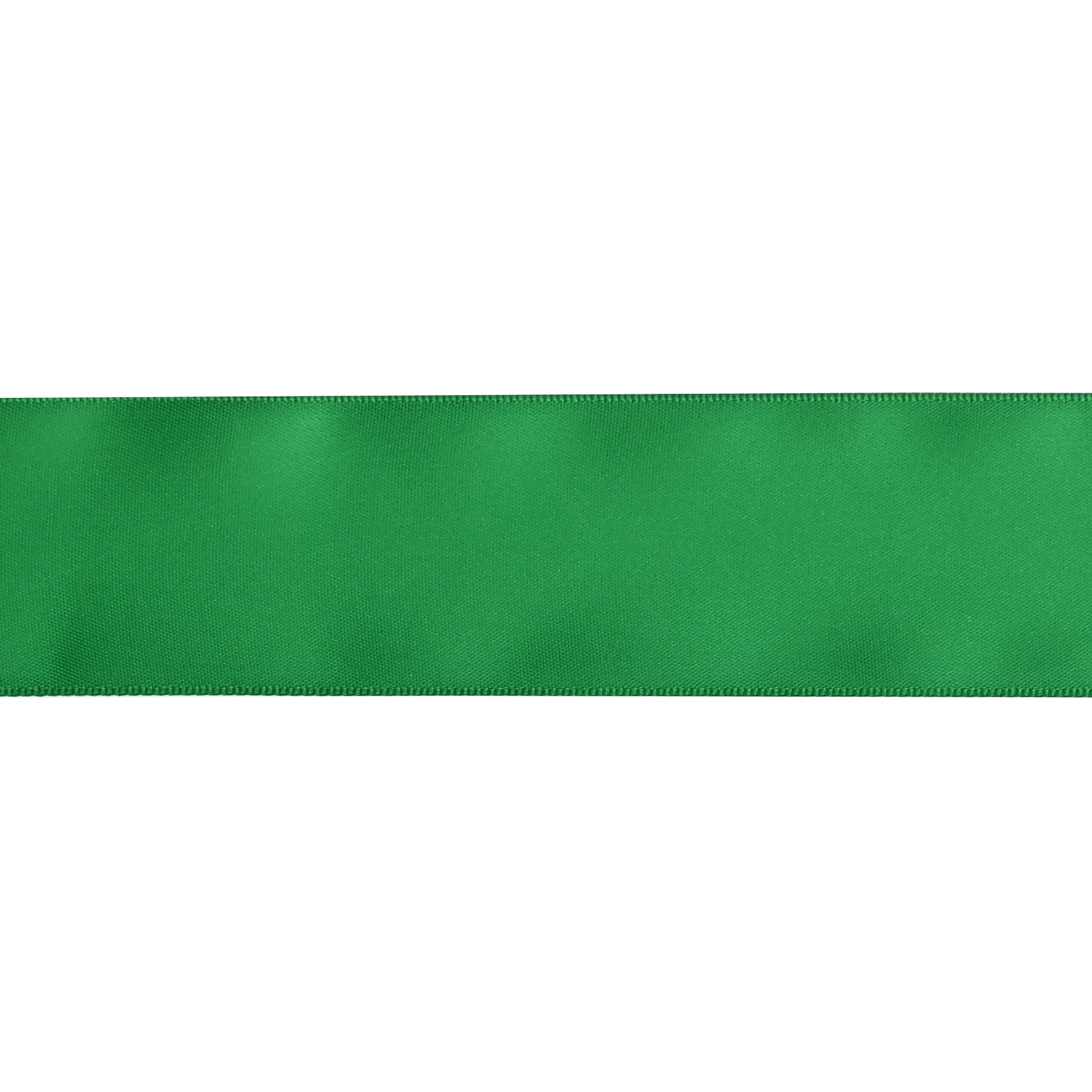 Gwen Studios 1.5" Green Satin Ribbon, 7 yards