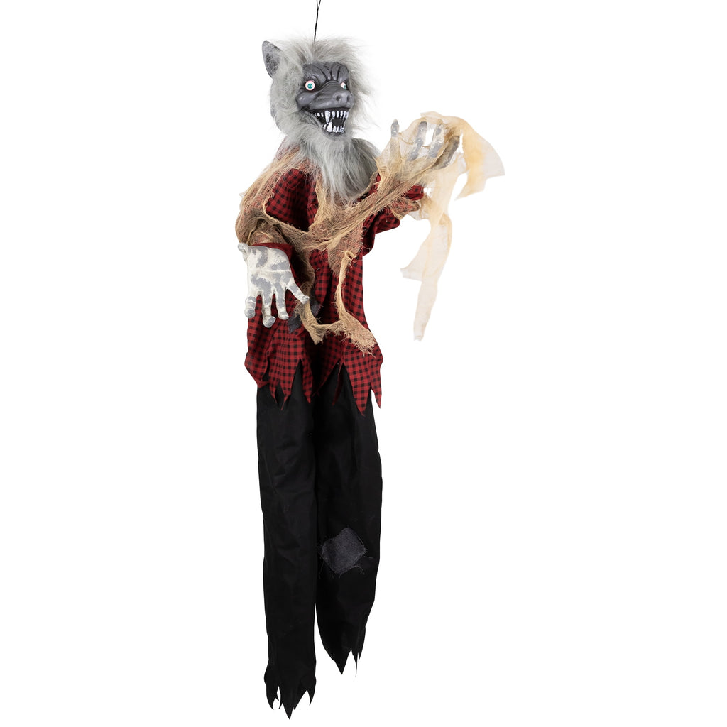 Northlight Animated Motion Activated Werewolf Halloween Decoration - 4'