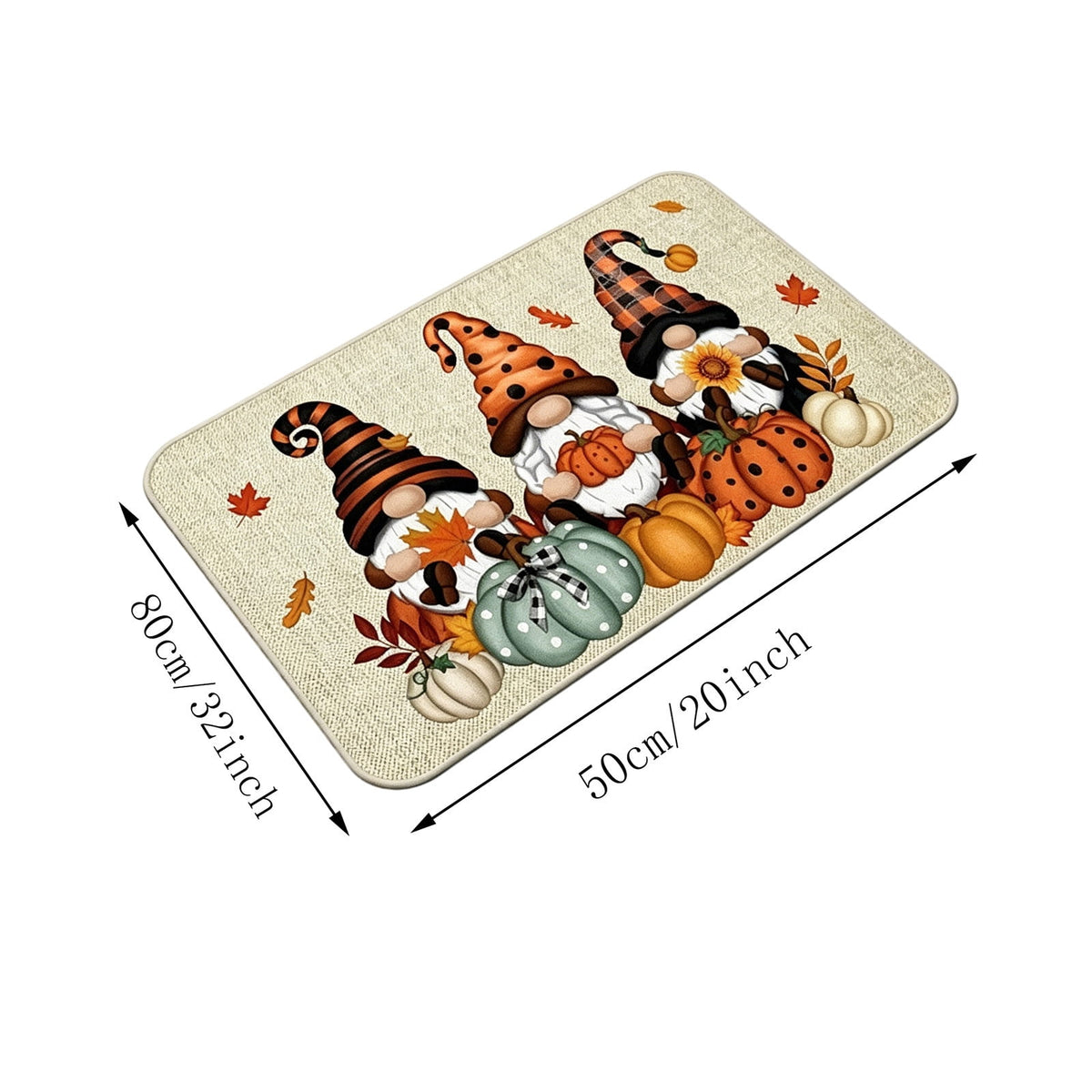 Autumn Door Mat for Entryway, 16x24 Inch, Fall-Themed Floor Doormat for Home Decor, Non-Slip Rug Mat for Living Room, Kitchen, Bedroom, Gifts for Fall Lovers (E)