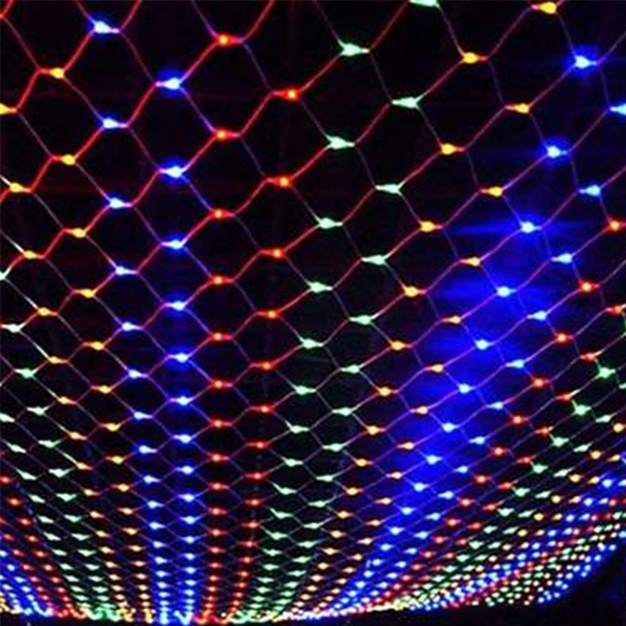Dazzle Bright Christmas Net Lights, 360 LED 12FT x 5 FT Transparent Wire Waterproof Connectable String Lights with 8 Modes Christmas Outdoor Lights for Bushes Garden Party Holiday Decoration (Green)