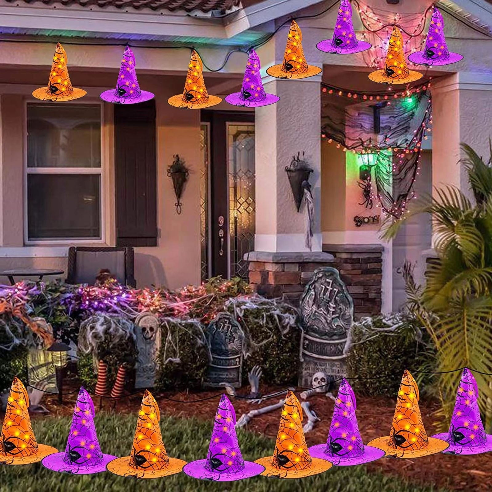 BZPIZ Halloween Decorations Indoor Halloween Ghost Decorations Outdoor Hanging Ghosts, Cute Flying Ghost for Indoor Outside Party Yard Tree Garden