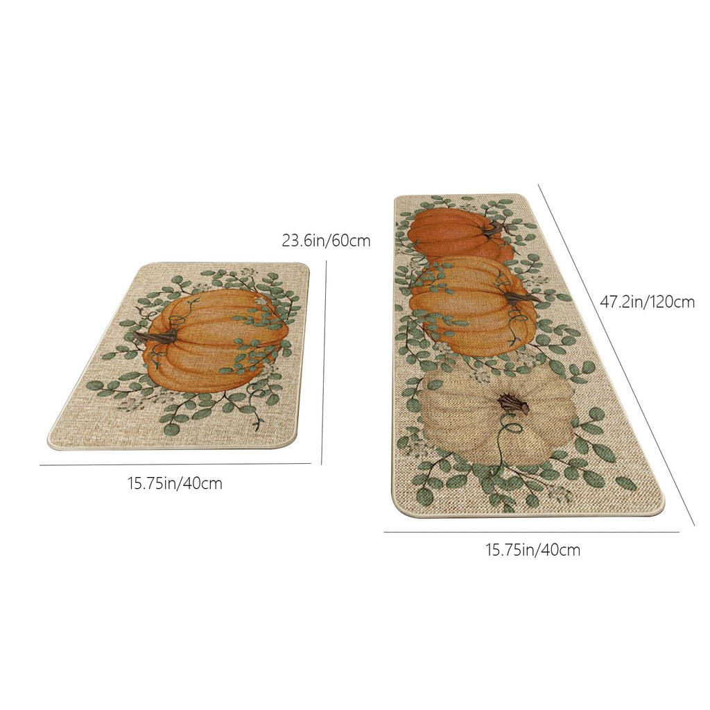 Stijggn 2pcs Halloween Area Rugs Halloween Decorations Halloween Rug Welcome Mats Outdoor Pumpkin Doormats for Floor