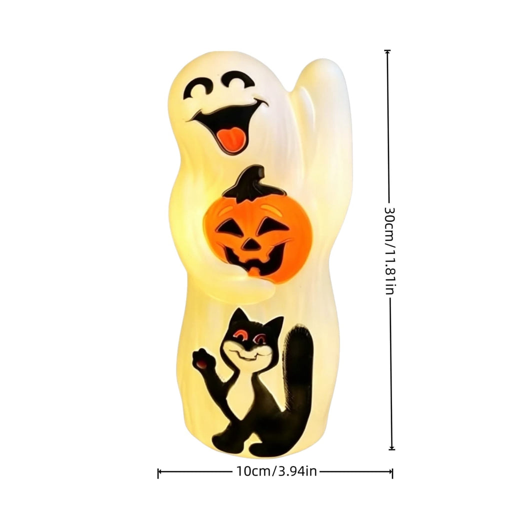 Ghost Night Light Halloween Decorations Bedside Night Light with Tap Control, Dimmable Nursery Decor Lamp, Fun Ghost Gift for K*ids, Halloween Room Decor, Ghost Lamp