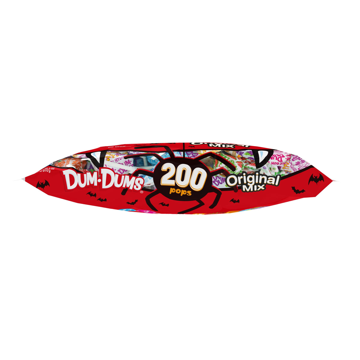 Dum Dums Original Mix Assorted Halloween Lollipops and Suckers, Hard Party Candy Bags, 200 Count