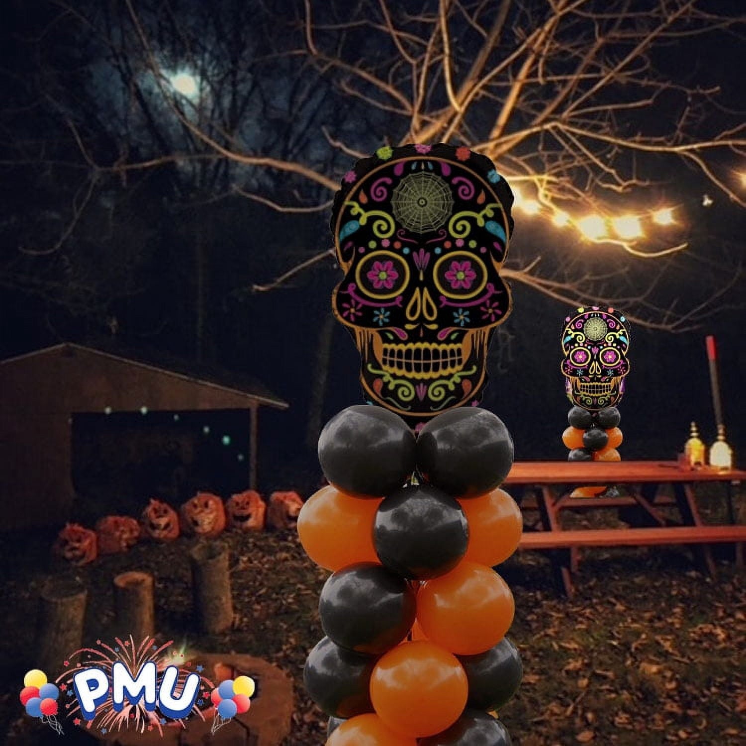PMU Halloween Flying Ghost 24 Inch Mylar-Foil Balloon (10/pkg) Pkg/1