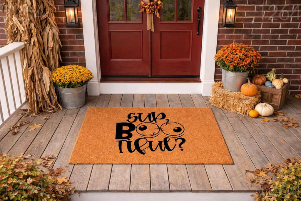Sup Bootiful Halloween Door Mat | Funny Doormat | Welcome Mat | Funny Door Mat | Funny Gift | Home Doormat | Custom Doormat