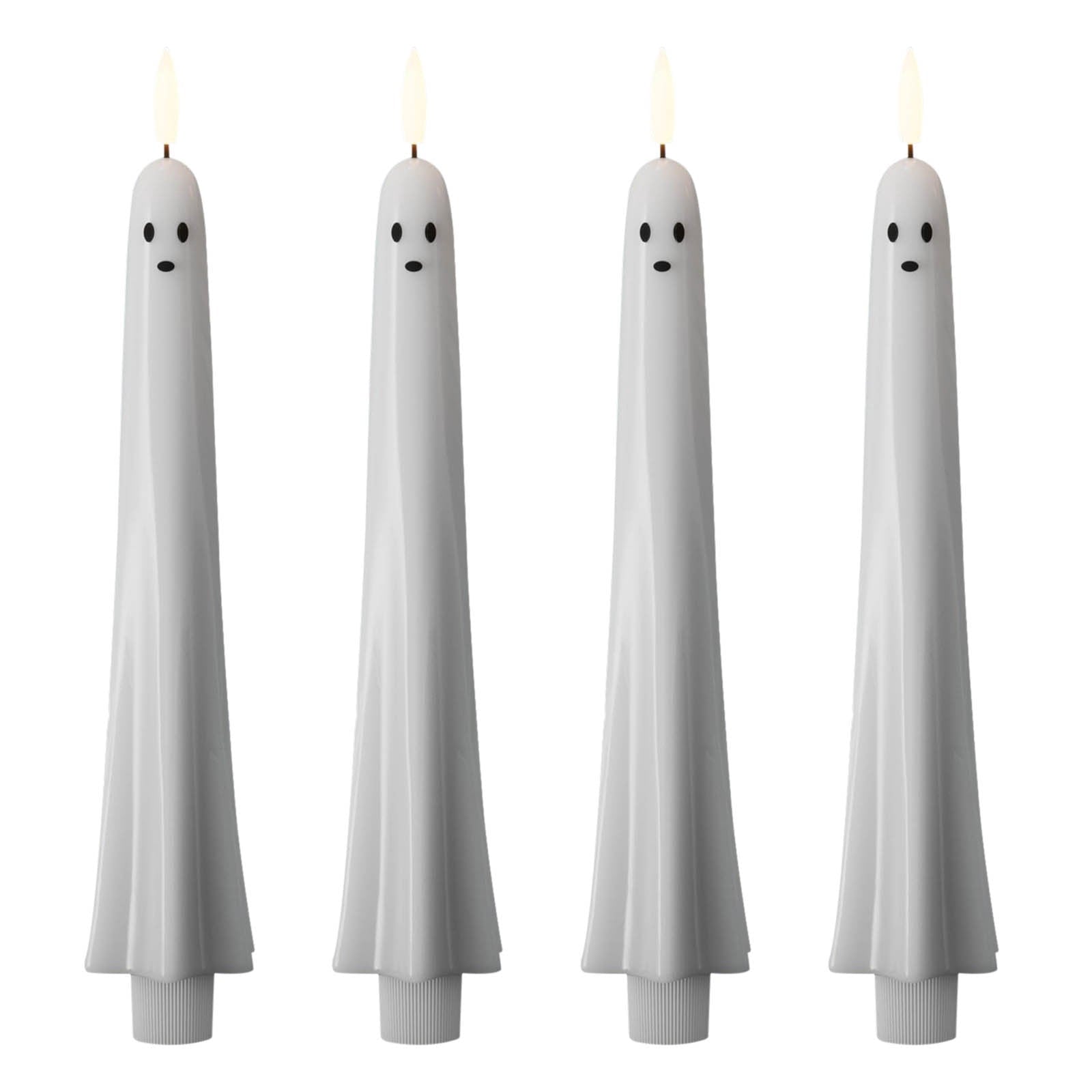 AZXY Halloween Decor, Halloween Indoor Decor, Halloween Tabletop, Artificial White Silk Rose Stems, Gothic Fake Floral Bouquet, Halloween Decorations for Home Table Party Decor