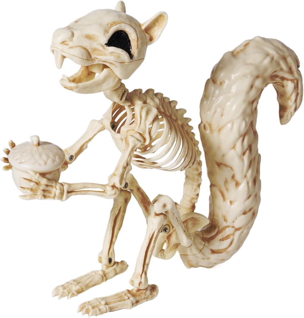 Joyfy 2 Pcs Duck Skeleton Halloween Decoration,4.5 Inch Posable Plastic Animals Halloween Skeleton for Indoor Outdoor Halloween Decorations,Haunted House Party Props