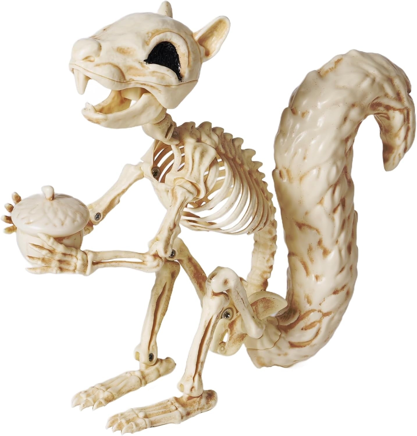 Joyfy 2 Pcs Duck Skeleton Halloween Decoration,4.5 Inch Posable Plastic Animals Halloween Skeleton for Indoor Outdoor Halloween Decorations,Haunted House Party Props