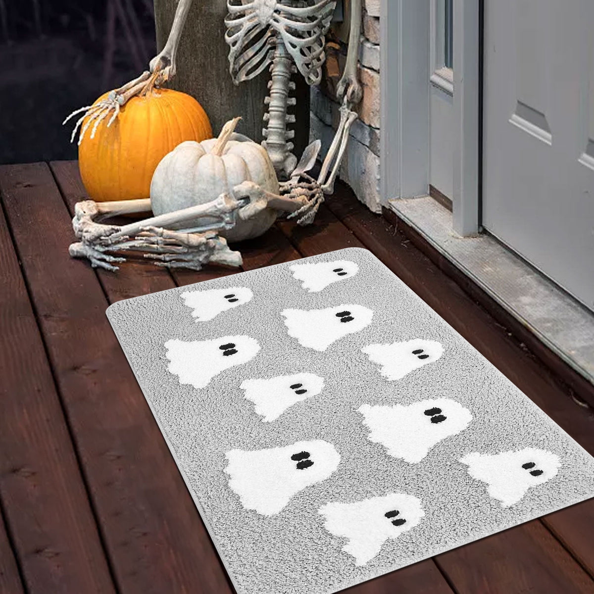 Halloween Decorations Deal 2025!Kyusrd Doormat Outdoor Spooky Doormat Welcome Mat Kitchen Doormat Outdoor Indoor Non- Doormat
