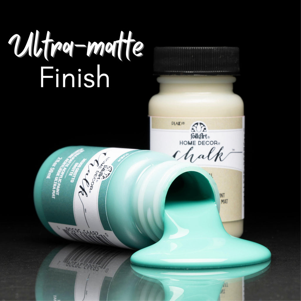 FolkArt Home Décor Chalk Acrylic Craft Paint Set, Multicolor, Ultra Matte Finish, Set of 9, 2 fl oz