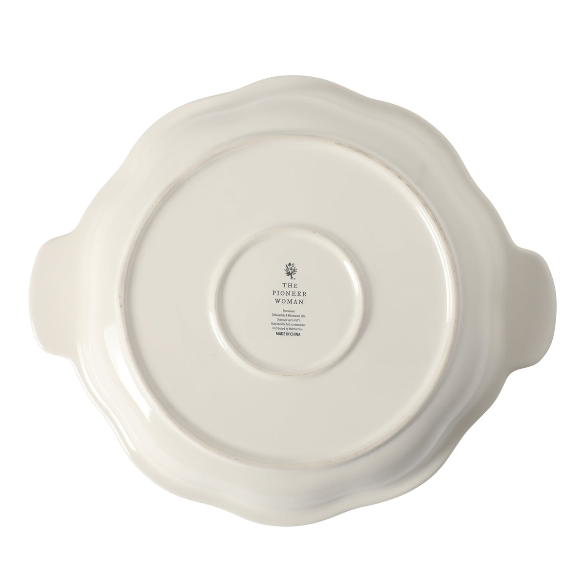 The Pioneer Woman Pumpkin Stoneware 10" Pie Dish with Lid, Linen