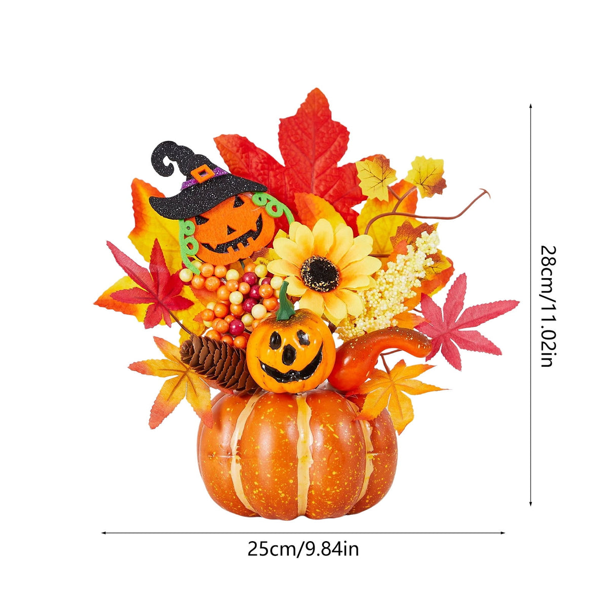 Gold Halloween Mini Cauldron Candy Holder Set, Witch Decor Tiered Tray Tabletop Decoration 8pcs