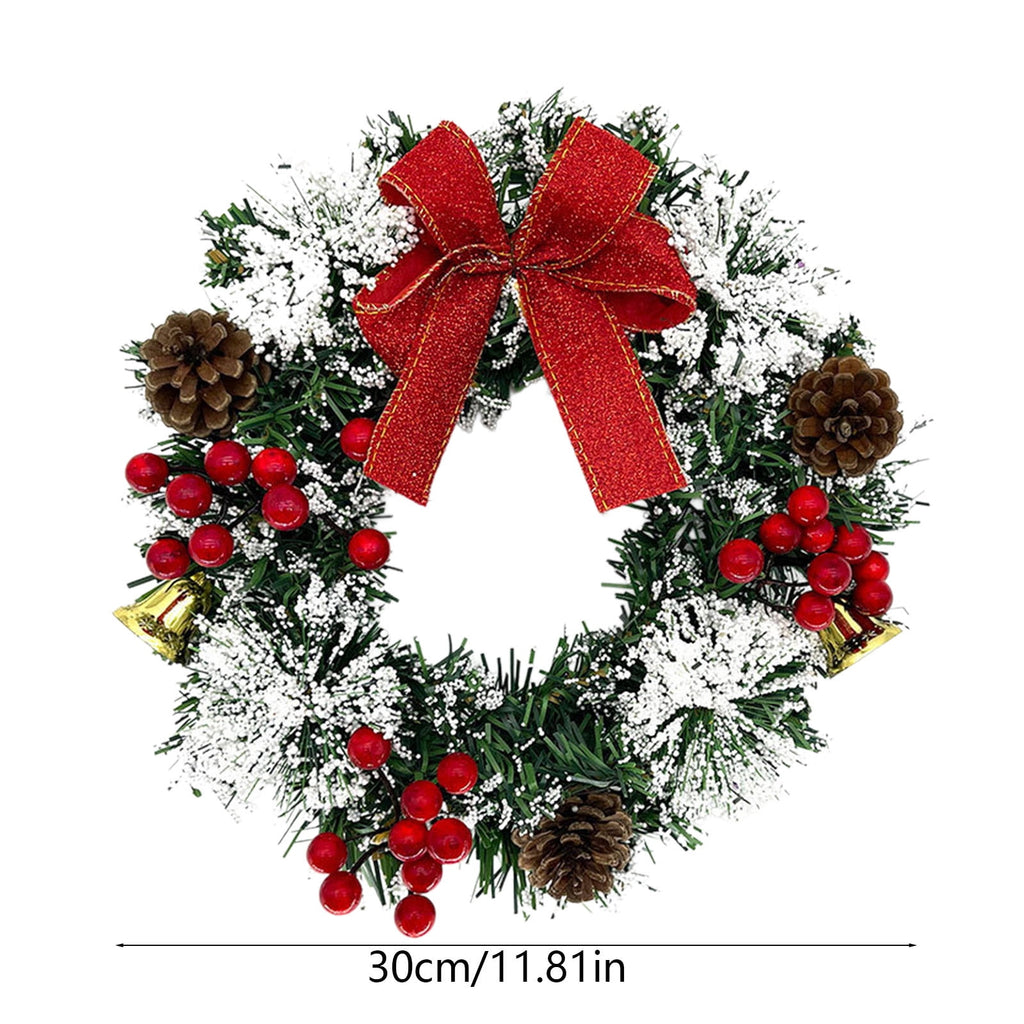 Btomtd Diameter 8" Pumpkin Skull Wreath Halloween Decor Acrylic Round Disk Hanging Ornament with Garland for Front Door Window, A