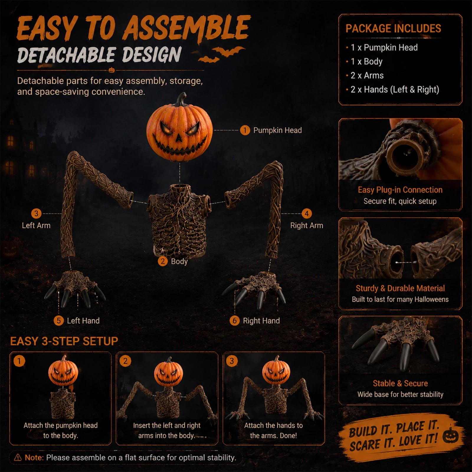 Clearance Halloween Giant Skeleton Decoration, Outdoor Yard Ground Breaking Skeleton Prop with LCD Animated Eyes and Adjustable Arms, Spooky Decor for Lawn Porch Patio