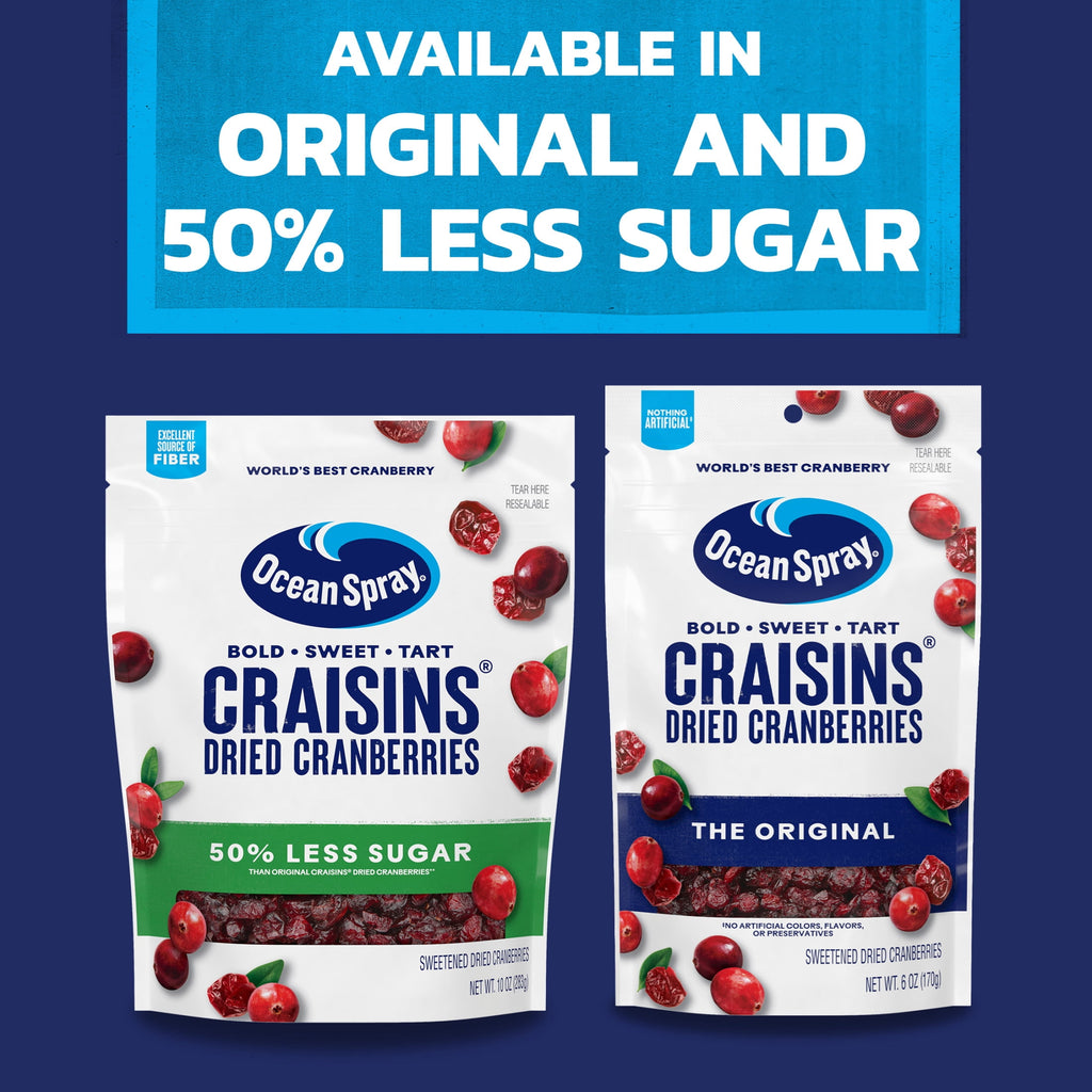 Ocean Spray® Craisins® Original Dried Cranberries, Dried Fruit, 12 oz Pouch