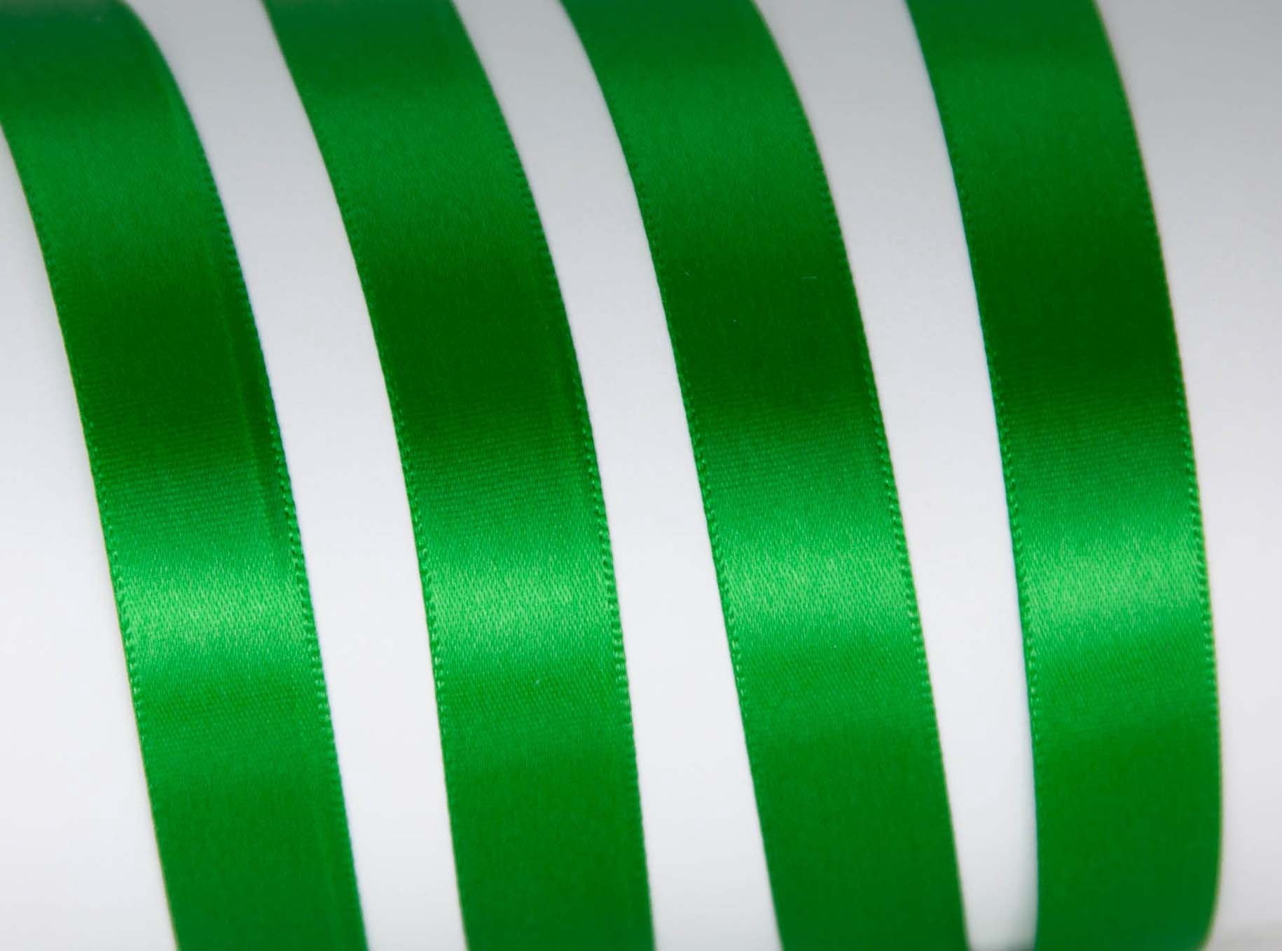 (3 pack) Offray Ribbon, Forest Green 5/8 inch Single Face Satin Polyester Ribbon, 18 feet
