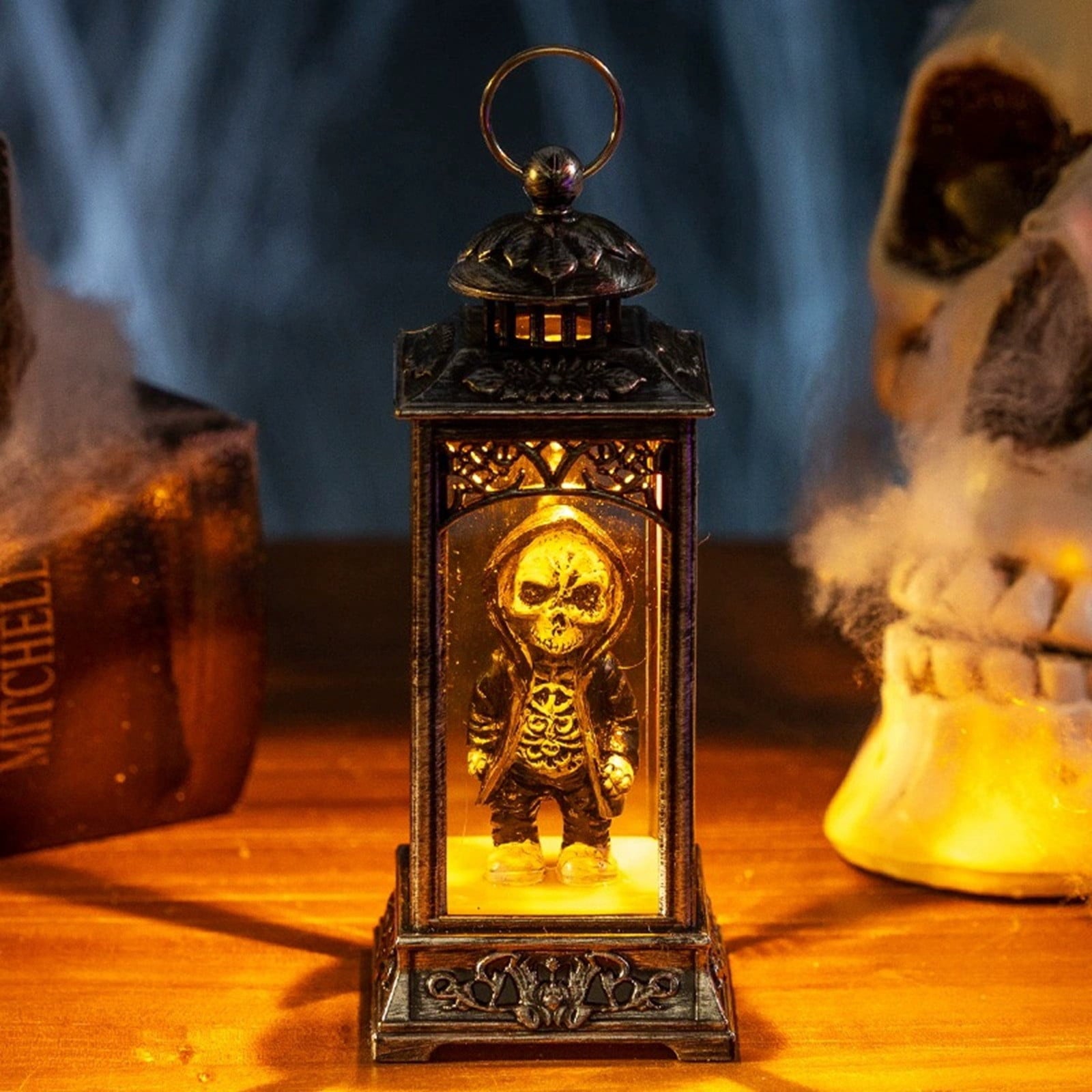 Halloween LED Skeleton Battery Operated Flameless Candle Light For Party Bar & Room Decorations